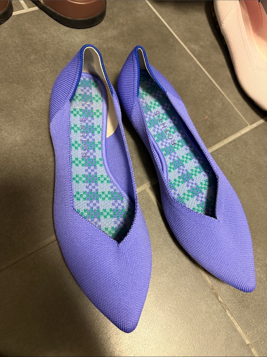 Rothy's Shoes - Rothy's Purple Pointed-Toe Knit Flats